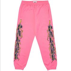 Brand New With Tags And Never Worn Hesh Mit Joggers By Palace Skateboards. Sold Out Style. Unisex Pink Athleisure Bottoms For Streetwear, Pink Athleisure Sweatpants For Streetwear, Palace Skateboards, Hot Sneakers, Pink Outfits, Jordan Retro, Adidas Yeezy, Palace, Mens Pants