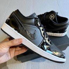 Air Jordan 1 Low Asw All-Star Carbon Fiber Men’s Size 8 = Women’s Size 9.5 Men’s Size 10=Women’s Size 11.5 Men’s Size 10.5= Women’s Size 12 100%Authentic Brand New In Original Box Ship Same Or Next Day All Sales Are Final Air Jordan Carbon Fiber, Custom Low-top Patent Leather Sneakers For Streetwear, Modern Black Patent Leather Custom Sneakers, White Forces, Jordan Low, Size 10 Women, Womens Jordans, Size 8 Women, Air Jordan 1 Low