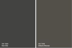 three different shades of gray and brown with the same color in each one's palette