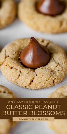 an easy holiday favorite classic peanut butter blossoms