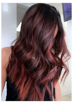 Henna Shampoo, Red Balayage Hair, Red Henna, Red Balayage, Balayage Hair Dark, Bright Hair Colors, Copper Hair Color, Brunette Balayage Hair