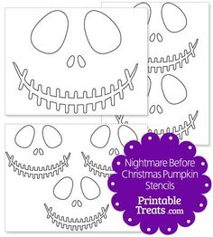 the printable halloween pumpkin stencils for kids