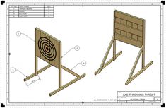 the plans for a wooden target stand