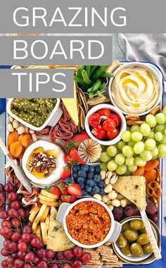 the ultimate guide to grating board tips for any type of food, including grapes, olives, and cheese