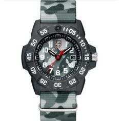 Youll be enamored by our exquisite selection of well-crafted timepieces. Luminox watches are built for precision . This extraordinary brand is also known for their durable construction. This Luminox 3083 watch is from the Navy SEAL Colormark collection. It features a precise Quartz (battery) movement and Rubber band. A stylish timepiece makes an incredible gift to commemorate any occasion. Glass Mineral Glass Case Material Carbon Compound Case Color Black Strap Material Nylon Movement Quartz Fun Luminox Navy Seal, Luminox Watches, Navy Seal, Glass Case, Navy Seals, The Navy, Rubber Band, Rubber Bands, Men's Watch