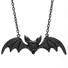 Rock Rebel Bat Pendant Necklace Black Easy Cosplay Ideas, Authentic Corsets, Bat Pendant, Metal Bat, Bat Necklace, Easy Cosplay, Sourpuss Clothing, Search History, Black Bat