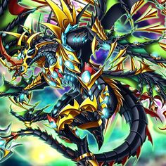 an image of a dragon with many colors