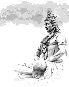 Wallpapers Lord Shiva, Shiv Art, Vishnu Art, Lord Shiva Hd, Heaven Artwork, Shiva Drawing, Shiva Wallpapers, Gentleman Tattoo