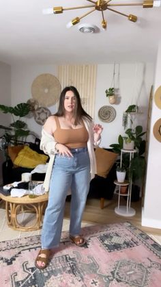 AE Baggy Mom Jean curated on LTK Baggy Mom Jeans Outfit Plus Size, Mom Jeans Midsize, Midsize Baggy Jeans Outfit, How To Style Mom Jeans Plus Size, Fat Outfit Ideas, High Rise Mom Jeans Plus Size, Postpartum Fashion, Jeans Outfit Spring, Mom Pants