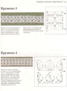 the instructions for crocheted lace