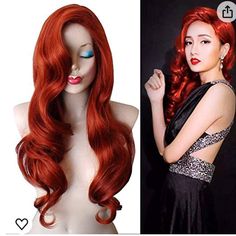 Red Wig Hair Copper Red, Ariel Wig, Wavy Pixie Cut, Copper Red Hair, Drag Wigs, Celebrity Wigs, Red Wig, Red Hair Woman, Wig Party