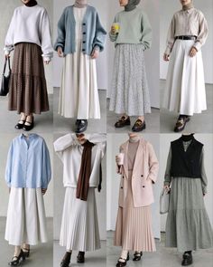 asthetic fashion sense Christian Outfits, Muslimah Fashion Casual, Haircut Selfie, Fesyen Islam, Photo Hijab, Modest Casual, Rok Outfit, Tutorial Hijab