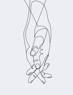 a line drawing of a person holding something in their hand