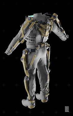 an image of a man in space suit with arms and legs attached to his body