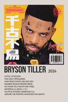 Bryson Tiller Album Poster, Bryson Tiller Album Cover, Bryson Tiller Poster, Uni Posters, Partynextdoor Album, Album Cover Wall Decor, Album Collage, Album Polaroid Poster, Polaroid Album