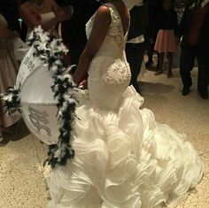 Elegant Very Detailed Dress Isn't True To Size. The Dress Size Is 12 But I Actually Wear 6-8 Wedding Dress Color, Detailed Dress, Colored Wedding Dresses, Beautiful Wedding Dresses, Wedding Attire, Mermaid Wedding Dress, Beautiful Weddings, The Dress, Wedding Dresses