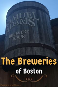 the brewers of boston sign in front of a building with text that reads, the brewers of boston