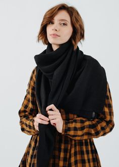 Made of soft high-quality linen, the Maxi Shawl will enchant and elegantly protect from the Fall chill, windy Spring embrace or Summer rays. Envelop yourself in blanket-sized softened linen. 彡 Discover more from Sondeflor Shop here: https://www.etsy.com/shop/SondeflorShop Join our newsletter community and receive 10% OFF your first purchase! Sign up here: https://tinyurl.com/2vdrvbr6 SHAWL DESIGN FEATURES * Square cut * Hemmed edges SIZE Width 145cm; Length 145cm MATERIAL & CARE ✔Made from 100% linen, pre-washed & softened. The garment will not shrink after washing at home. ✔Use low-temperature water and natural laundry detergent to wash your linen garments. Do not bleach or tumble dry. Avoid dry cleaning. Iron inside out on low heat when in need to remove unnecessary wrinkles. ♥ If you ha Shawl Design, Natural Laundry Detergent, Linen Shawl, Summer Ray, Natural Laundry, Linen Scarf, Black Shawl, Linen Scarves, Women Shawl