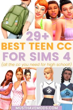 sims 4 teen cc Sims 4 Teen Mods, Sims 4 Teen Cc, Cc For Sims 4, Aesthetic Sims, Los Sims 4 Mods, Sims 4 Challenges, Sims 4 Cas Mods, Sims Packs