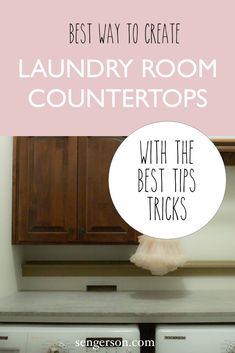 the best way to create laundry room counters