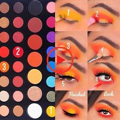 Caramel Cheesecake Dip, Sunset Eyes, James Charles Palette, Orange Eye Makeup, Makeup Morphe, Eye Shadow Makeup, Morphe Palette