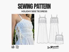 the sewing pattern for this dress is very easy to sew