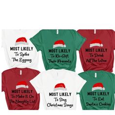 Comes In Black Or White Green Red And Other Colors Comment Below Which Color You Would Like And We Will Make Your Order Happen!! Christmas Tshirt Ideas, Matching Family Christmas Shirts, Christmas Shirt Svg, Svg Ideas, Matching Christmas Shirts, Sister Christmas, Christmas Tshirt, Free Svg Files, Family Christmas Shirts