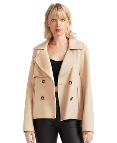 in stock Beige Pea Coat With Double Button For Fall, Beige Pea Coat With Double Button Closure For Fall, Beige Pea Coat With Lapel Collar For Fall, Beige Lapel Collar Pea Coat For Fall, Cream Outerwear With Double Button Closure For Fall, Classic Cream Pea Coat For Fall, I'm Yours, Novelty Buttons, Oversized Collar