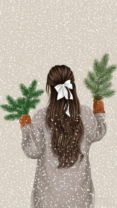 This beautifully illustrated Christmas card features a festive fir tree adorned with soft pink ornaments and a girl with flowing brown hair tied in a delicate pink ribbon. Perfect for spreading warmth and joy this holiday season! Whether you’re sending holiday cheer to loved ones or adding charm to your gift wrapping, this card is a must-have.#ChristmasCards #HolidayGreetings #PinkAesthetic #FestiveDecor #CozyChristmas #SeasonalArt #HolidayVibes #NewYear2024 #ElegantChristmas #ChristmasIllustration Painted Fashion, Pink Ornaments, Modern Postcard, Happy Girl Quotes, Pink Ornament, Seasons Art, The Magic Of Christmas, Magic Of Christmas, Fir Tree