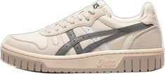 Sporty Beige Asics Sneakers, Beige Asics Sneakers For Sports, Asics Beige Sneakers For Sports, Asics Urban Streetwear Sneakers, Asics Urban Sneakers For Streetwear, Sporty Cream Asics Sneakers, Asics Sporty Cream Sneakers, Casual Beige Skate Shoes For Sports, Cream Asics Sporty Sneakers