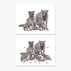 Raccoon Family, Custom Print, Personalized Unique Gift for Family, Raccoon Art Illustration Christmas illustration #christmasillustration Christmas illustrations #christmasillustrations #christmas #illustration #illustrations Merry christmas #merrychristmas  14.1460