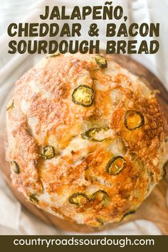 jalapeno, cheddar and bacon sourdough bread