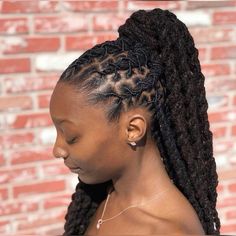 Styling Rope Twist Locs, Loc Braided Hairstyles, Vacation Loc Styles For Women, Styling Dreadlocks For Women, Dread Lock Hairstyles, Hairstyles For Locks, Up Do Loc Styles For Women, Loc Styles Long Hair, Locks Hairstyles For Women