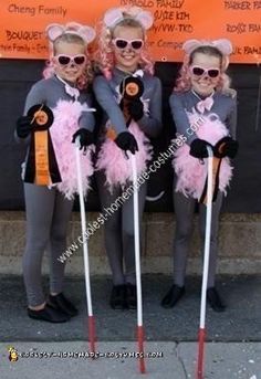 Three Blind Mice kids halloween costume for a group of 3 Three Blind Mice Costume, 3 People Halloween Costumes, 3 Blind Mice, Group Halloween Costume Ideas, 3 People Costumes, Girl Group Halloween Costumes, Best Group Halloween Costumes, Three Blind Mice