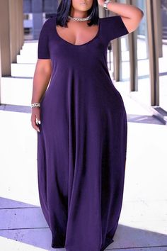 Style Casual PatternType Plain SuitType Maxi Dresses FitType Regular Stretchy Yes Care HandWash Size（in） USSize Bust Hips Length L 12-14 39.37 52.76 51.97 XL 14-16 41.34 54.33 52.36 2XL 16-18 43.31 55.91 52.76 3XL 18-20 45.28 57.48 53.15 4XL 20-22 47.24 59.06 53.54 5XL 22-24 49.21 60.63 53.94 Tips:Duetothemanyvariationsinmonitors,thecolorintheimagecouldlookslightlydifferent,pleasetakephysicaldesignandcolorshallprevail. Pleaseallow0.4"-1"differsduetomanualmeasurement. Pleasetakephysicaldesignandc Plain Spaghetti, Cocoon Dress, Spaghetti Strap Maxi Dress, Dress Sleeve Styles, Patchwork Dress, Dress Plus Size, Shop Maxi Dresses, Plus Size Casual, Plus Size Dress