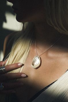 The mini version of our Salty Siren Abalone Necklace! Dainty gold or silver necklace adorned with an authentic small Abalone shell. Abalone are sacred symbols of the Sea and are believed to aid in emotional balance and support emotional guidance. The shell carries dreamy oceanic properties and is deeply calming. ✦ Chain measures 16 Inches / Sterling Silver or 14K Gold Filled ✦ Abalone measures roughly 1.5 inches long x 1 inch wide Abalone Jewelry, Abalone Necklace, Unique Symbols, Festival Vibes, Sacred Symbols, Emotional Balance, Special Jewelry, Necklace Dainty, Abalone Shell