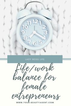 an alarm clock with the words lady boss life on it in front of a white background