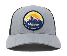 Adventum Colorado was created to encourage outdoor adventure — from hiking, fishing, rock climbing, kayaking, cycling, skiing, mountain climbing and more — Colorado’s beautiful rivers, lakes, forests, mountaintops and trails are all out there for adventurous souls to explore. Our new Adventum Colorado Sunrise trucker hat, featuring a comfortable fit and original design patch, is a stylish snapback that is bound to become your new favorite hat. Features Adventum Colorado original circle art Adjus Breathable Adjustable Trucker Hat For Outdoor Activities, Breathable Adjustable Trucker Hat For Outdoor, Adjustable Charcoal Hat For Outdoor, Gray Breathable Hats For Outdoor Activities, Breathable Gray Hats For Outdoor Activities, Gray Adjustable Hat For Camping, Adjustable Gray Hat For Camping, Breathable Gray Hat For Outdoor, Black Functional Hat For Outdoor Activities