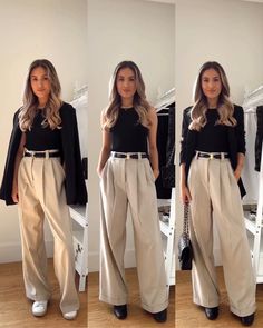 Business Casual Beige Pants, How To Style Beige Pants, Outfit Pantalon Beige Mujer, Outfit Pantalon Beige, Edgy Work Outfits, Smart Casual Work Outfit Women, Office Attire Women, Summer Business Casual Outfits, Summer Office Outfits