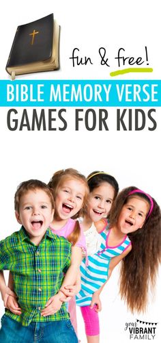 the bible memory verse games for kids are fun and easy to play with your children