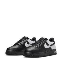 The Nike Air Force 1 NN Youth Sneakers are most certainly a showstopper. They feature a unique design that will turn heads. And with their superior comfort, your child will be winning no matter how you look at it.Perforations on toe box for breathability. Hidden Air cushioning for comfort and support. Rubber outsole for durability and traction. Padded tongue and collar. Materials: real and synthetic Leather. Lace-up. Modern Nike Air Force 1 For Streetwear, Nike Air Force 1 Fade-resistant For Sports, Nike Air Force 1 Modern Streetwear, Nike Urban Black Basketball Shoes, Nike Urban Style Black Basketball Shoes, Modern Nike Air Force 1 For Sports, Modern Black Nike Air Force 1 For Sports, Black Modern Nike Air Force 1 For Sports, Nike Air Force 1 Black Urban Streetwear