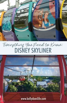 the disneyland skyliner with text overlay that reads, everything you need to know