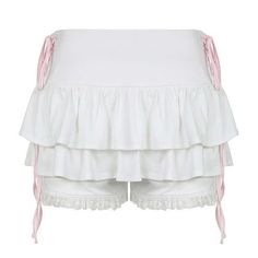 Women's Fashionable Ballet- Lace Trimmed Bow Tie Home Wear Tiered Cake Shorts Skirt : Polyester,Spandex Color: as the picture shows, (Due to the difference between different monitors, the picture may have slight color difference. please make sure you do not mind before ordering, Thank you!) Package weight: 240g Package size: 28x25x1cm,(Please allow 1-3mm error due to manual measurement. please make sure you do not mind before ordering.) Size chart: Size:S Waist:62-72cm/24.41-28.35'' hipsize:72-92cm/28.35-36.22'' Length:31cm/12.20'' Size:M Waist:66-76cm/25.98-29.92'' hipsize:76-96cm/29.92-37.80'' Length:32cm/12.60'' Size:L Waist:70-80cm/27.56-31.50'' hipsize:80-100cm/31.50-39.37'' Length:33cm/12.99'' Color: White.  Gender: female.  Age Group: adult. Goth Skirts, Kawaii Skirt, Skirt Aesthetic, Ballerina Skirt, Gothic Tops, Classic Shorts, Gothic Skirts, Shorts Skirt, Tiered Cake