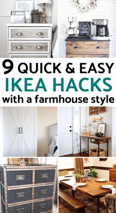 the top ten quick and easy ikea hacks with farmhouse style