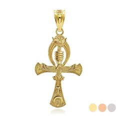 14k Solid Gold Egyptian Ankh 3d Pendant Item No.: H837 Metal Type: 14k Solid Gold (Available In 10k Solid Gold) Metal Color: Yellow Gold Or White Gold Or Rose Gold Measurement: Height With Bail: 1.29 In Width: 0.65 In Est. Weight: 1.75 Grams (Pendant) . Chain Is Not Included Brand New Made To Order. Please Allow 5-7 Days To Be Shipped. Luxury Ankh Shaped Yellow Gold Necklace, Ankh Jewelry, Gold Factory, Ankh Symbol, 3d Pendant, Egyptian Ankh, Shine Jewelry, Ankh Cross, Eye Of Ra