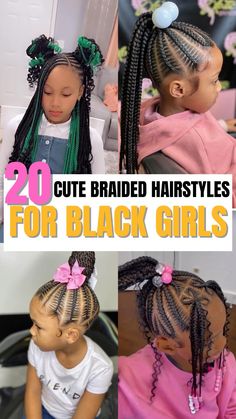 Looking for the perfect back-to-school hairstyle? Check out our list of 20 cute braided hairstyles that are sure to make your daughter stand out! Braids For Cheerleaders, Girls Back To School Hairstyles Black, Girls Braids Hairstyles Kids Black, Braided Hairstyles Little Kids, Cute School Hairstyles For Kids, Seven Year Old Hairstyles, Kid Braid Ponytail Styles, Braided Hairstyles For Little Black Kids