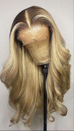 Frontal Wig Hairstyles, Pretty Hair Color, Dope Hairstyles, Long Blonde, Front Lace Wigs Human Hair, Hair Life, Long Blonde Hair, Baddie Hairstyles, Hair Inspo Color