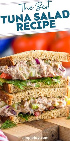 the best tuna salad recipe with lettuce and tomatoes