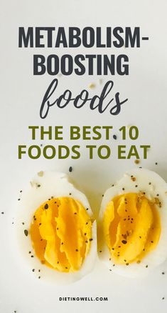 These foods are fantastic for boosting your metabolism. You'll be able to ward off hunger and keep your body healthy and lean. High Metabolism Foods, Metabolism Boosting Foods Fat Burning, Metabolism Foods, High Metabolism, Metabolic Diet