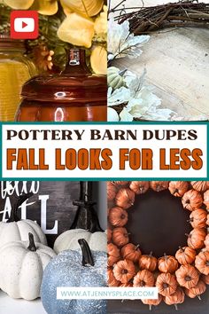 Fall is in the air, and so is a craving for that signature Pottery Barn look! But what if I told you that you could achieve that chic Pottery Barn vibe without doling out tons of hard cash? With these 6 fall Pottery Barn DIY home decor dupes, you can get the look for less while impressing family and friends with your DIY skills. Pottery Barn Fall Decor, Fall Pottery, Pottery Barn Fall, Pottery Barn Diy, Pottery Barn Look, Pottery Barn Style, Fall Is In The Air, Spruce Up Your Home